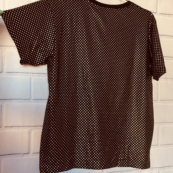 Authentic Gucci Gold Metallic Logo T-Shirt NWT - Picture 8 of 8